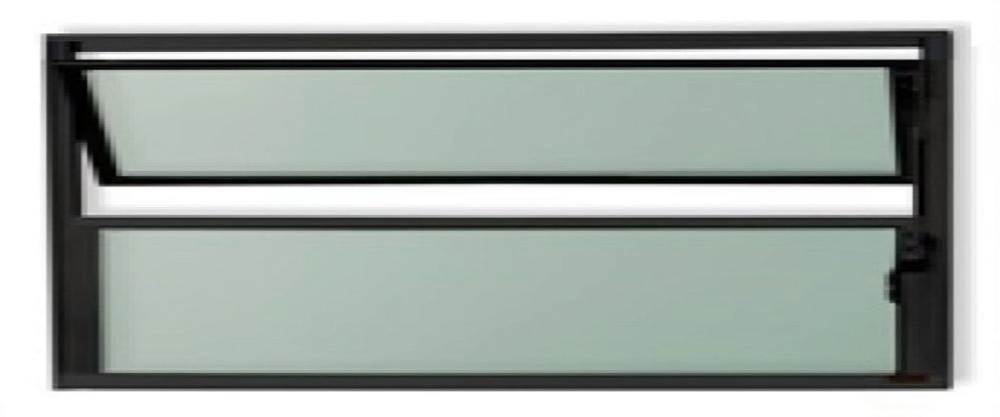 Vitro Basculante Em Alumínio Classic Preto - 40x100