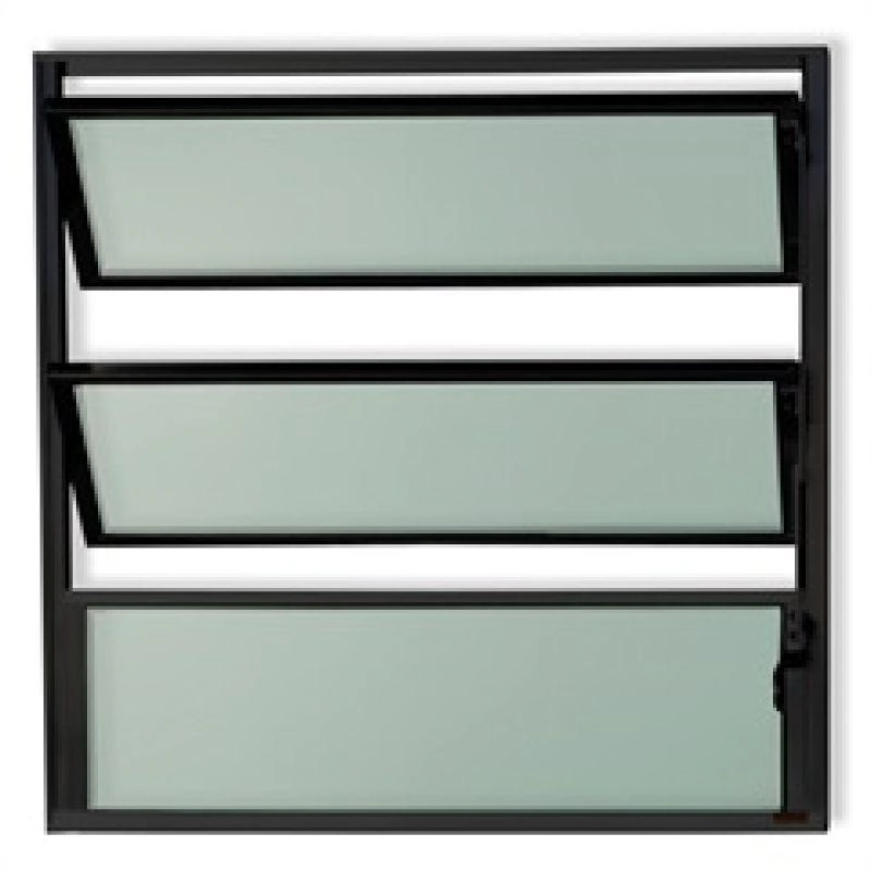 Vitro Basculante Em Alumínio Classic Preto - 60x60