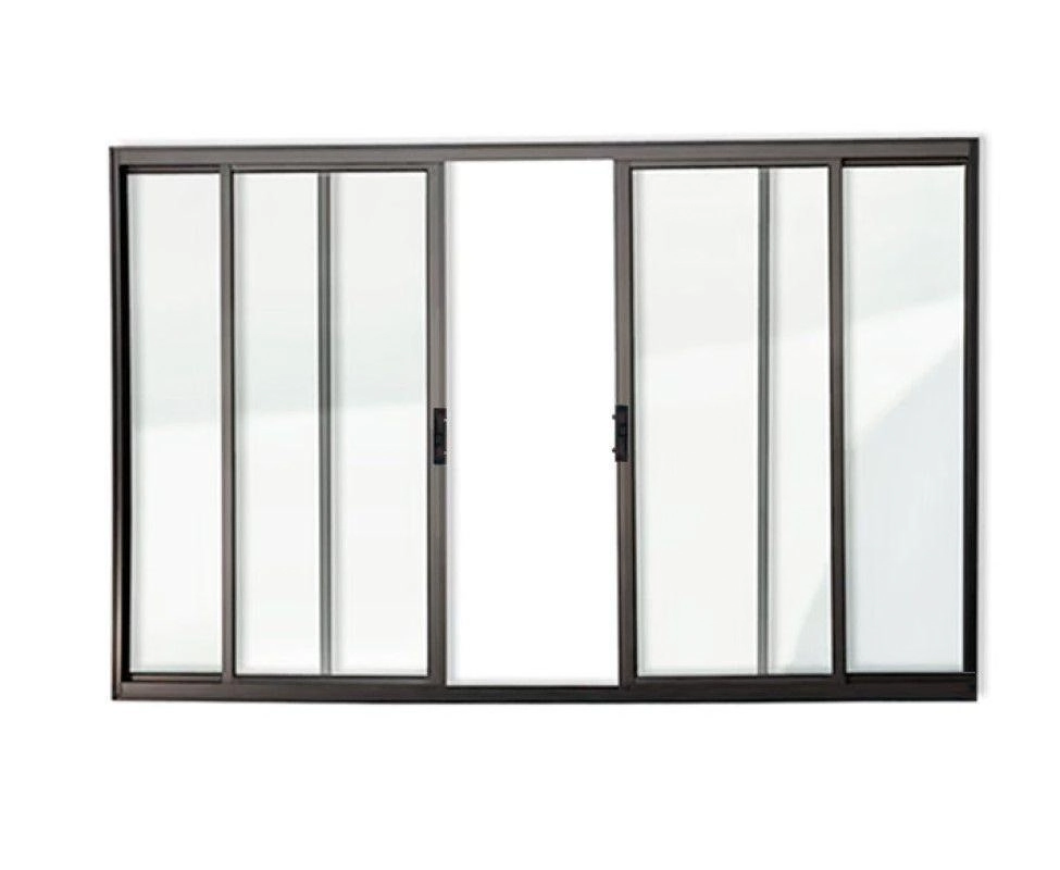 Janela De Alumínio 04 Folhas Fit Preto - 100x100