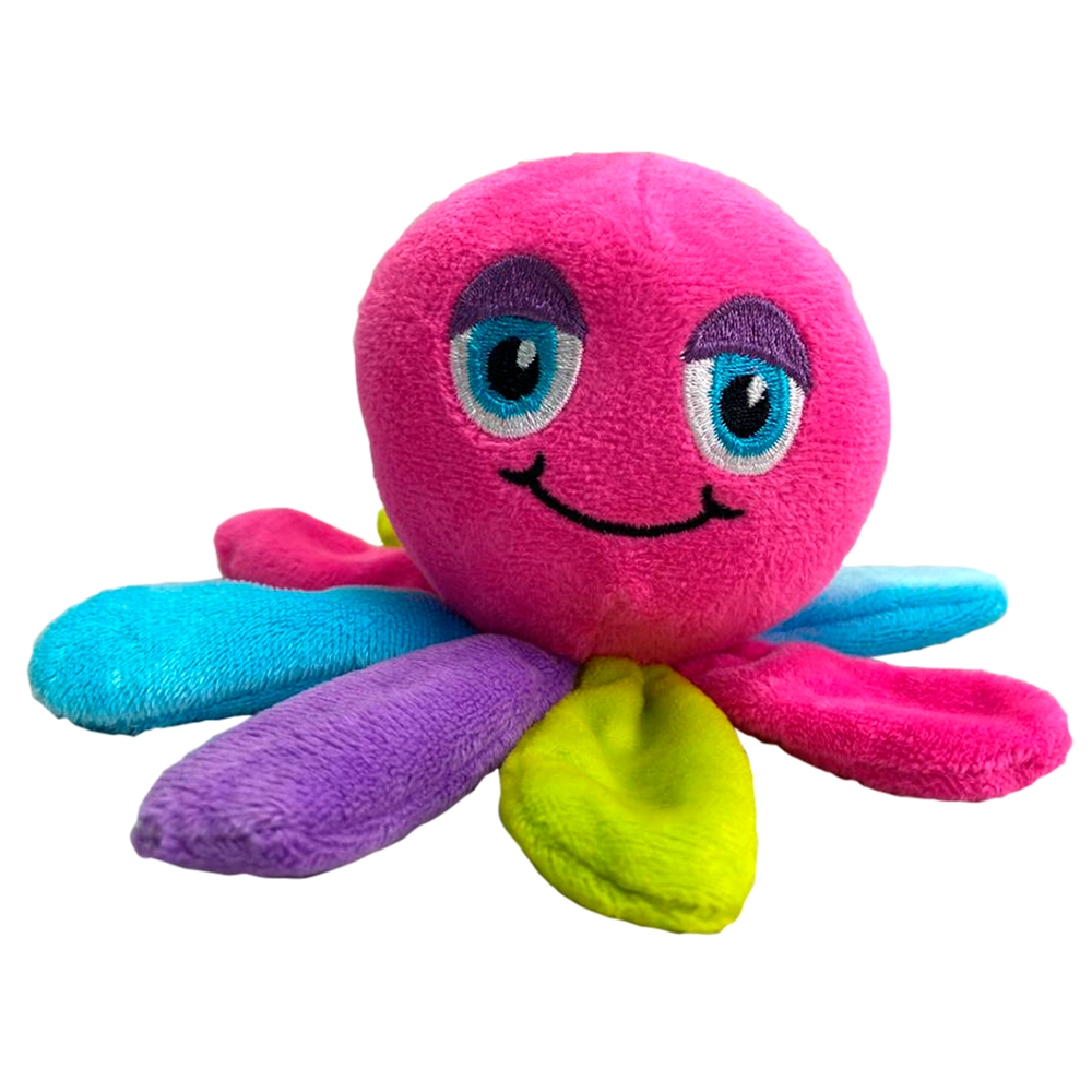 Brinquedo Pelúcia Polvo Napi Colorido Para Cães 16 Cm