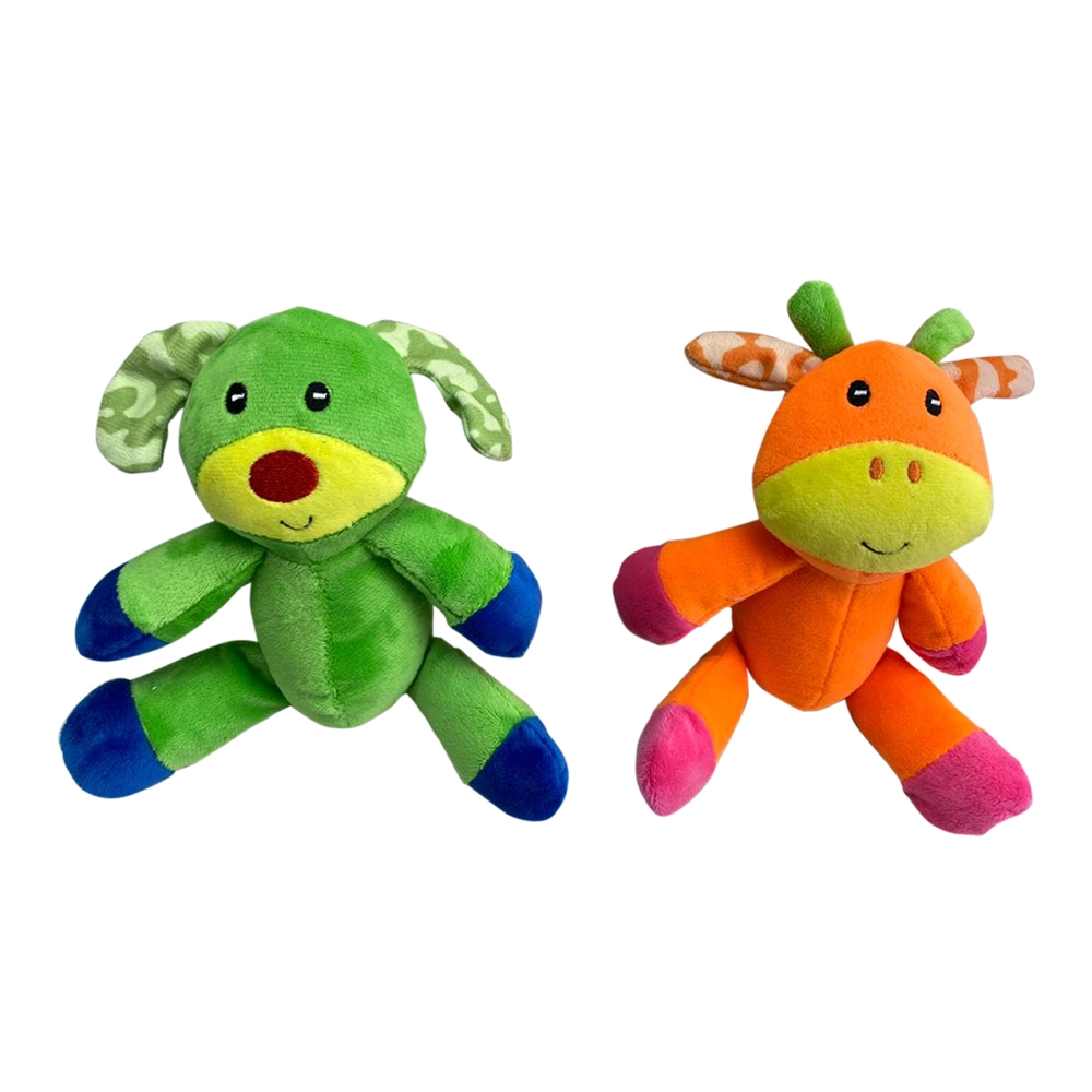 Brinquedo Pelúcia Napi Bichos Coloridos Para Cães 16 Cm