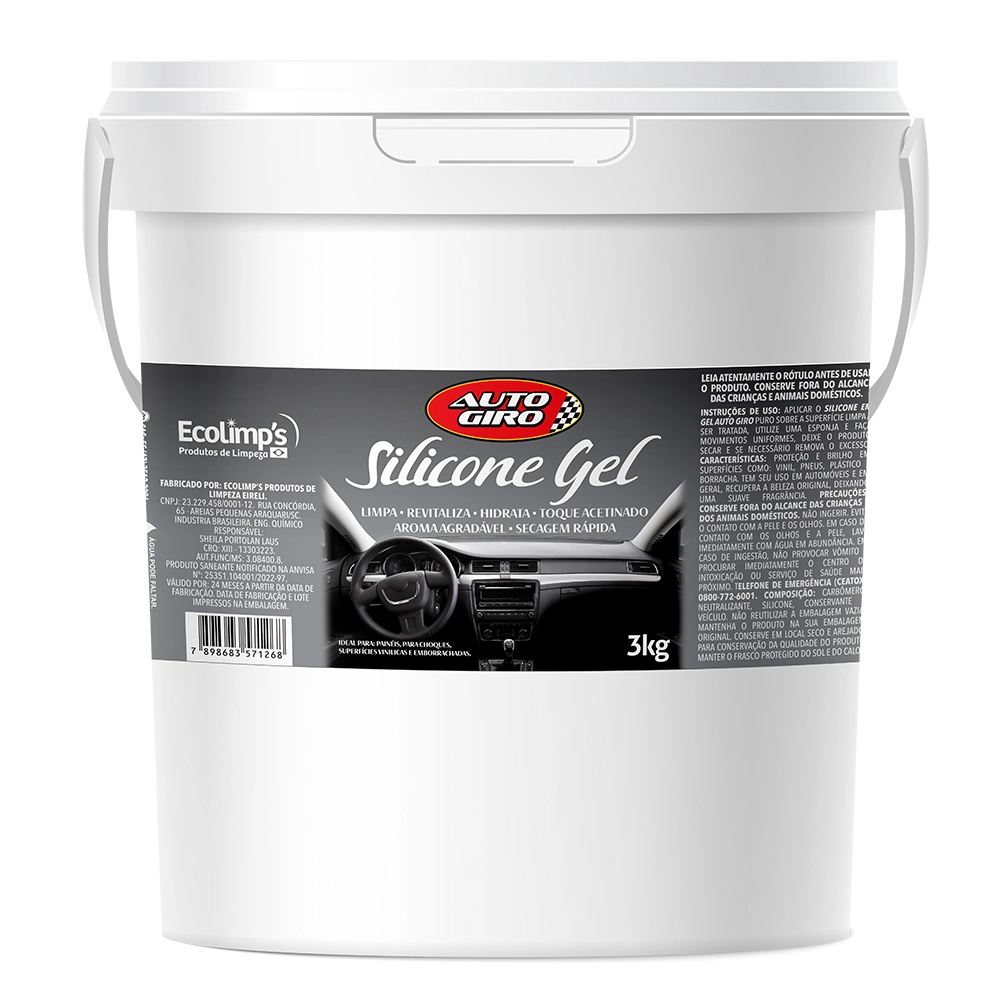 Silicone Gel Perfumado Automotivo Auto Giro - 3kg