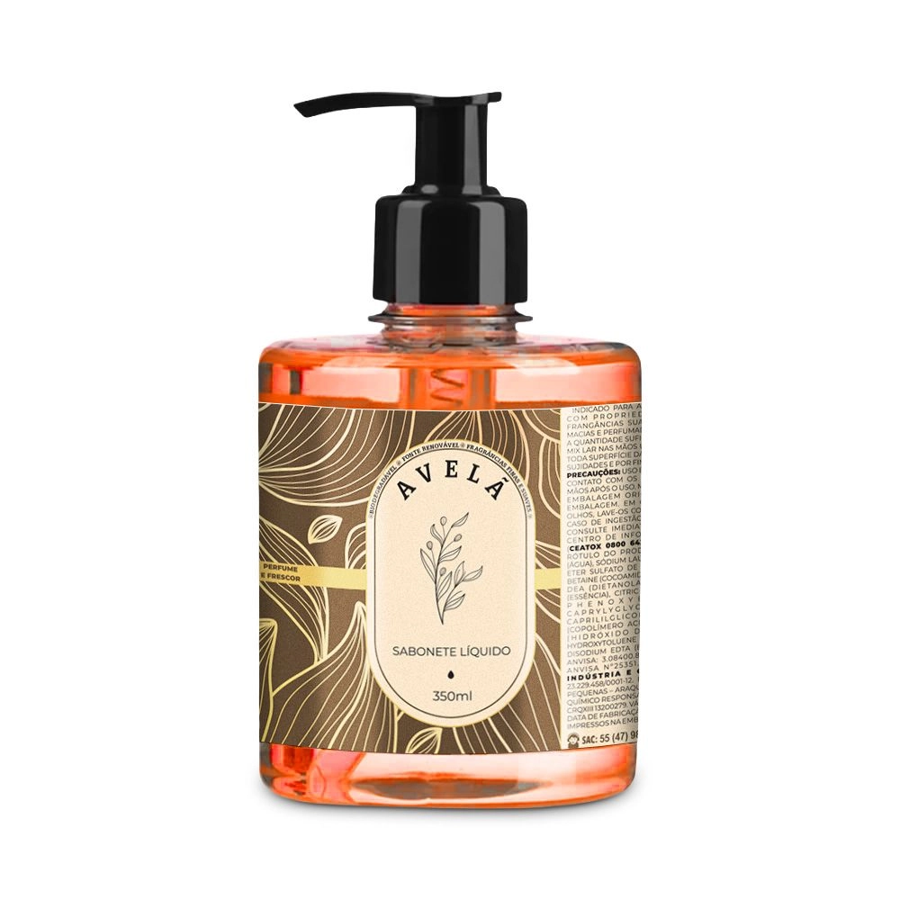 Sabonete Líquido Hidratante Avelã Globell - 350mL