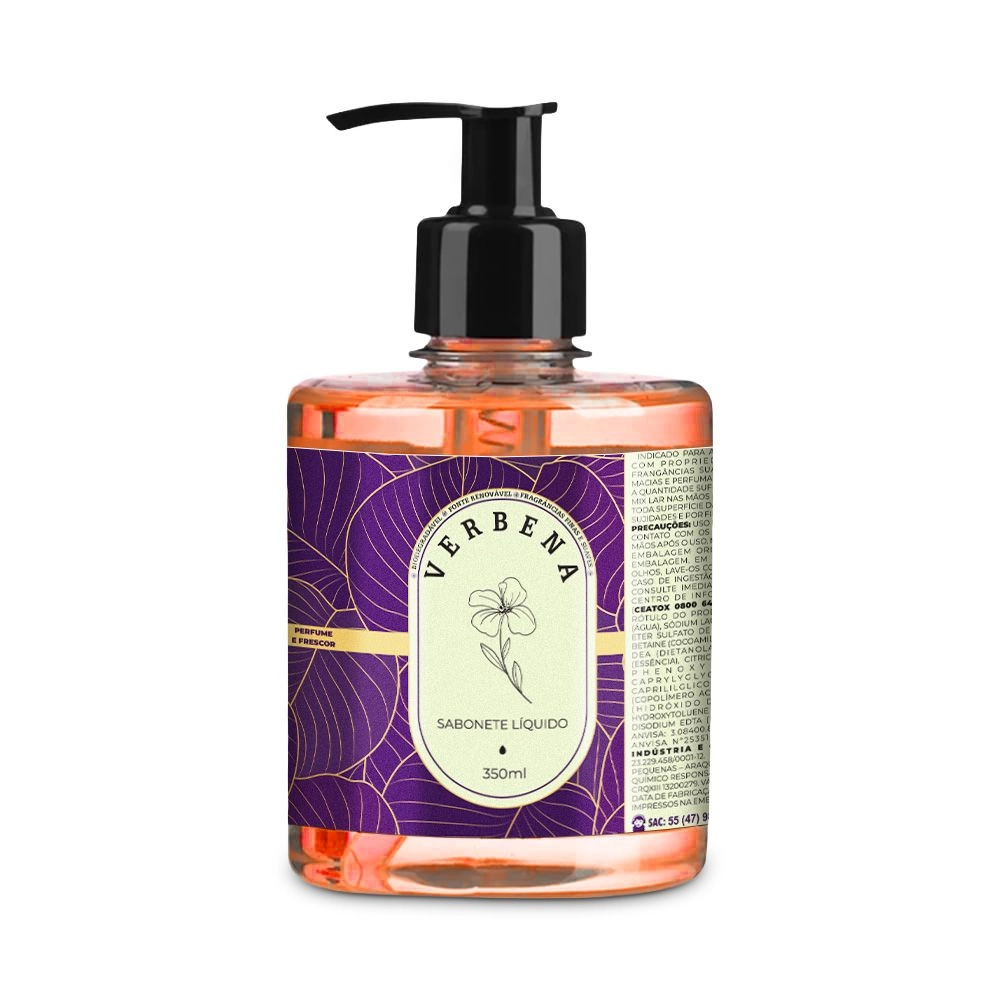 Sabonete Líquido Hidratante Verbena Globell - 350ml