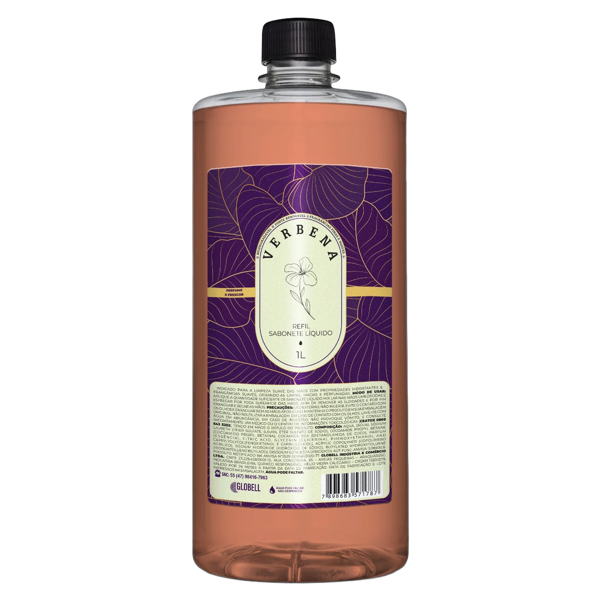 Refil Sabonete Liquido Fragrâncias Finas - 500ml Aroma:verbena