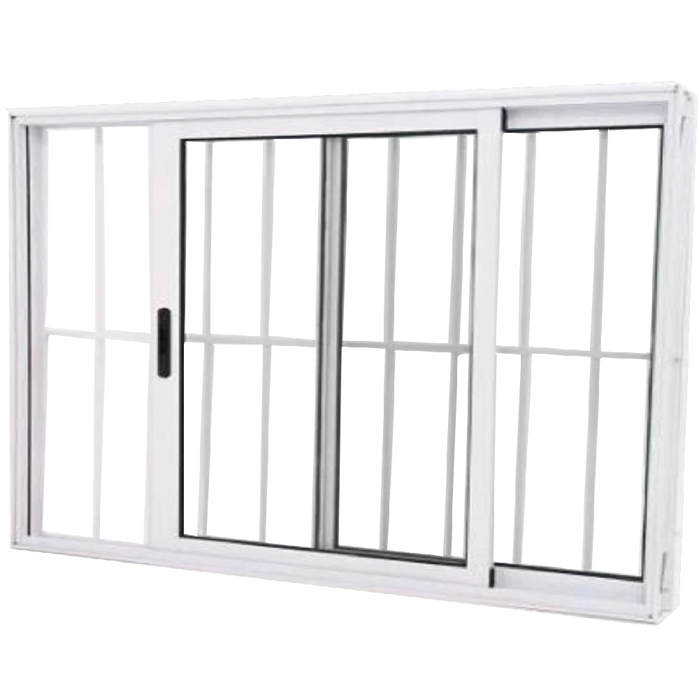 Janela Vitro 2 Folhas Alumínio Branco 1.00 X 1.20 Linha 25 Com Grade