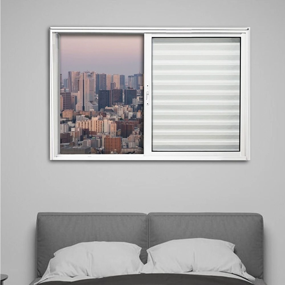 Janela Veneziana 3 Folhas Alumínio Branco Linha 25 Medidas:120 X 120