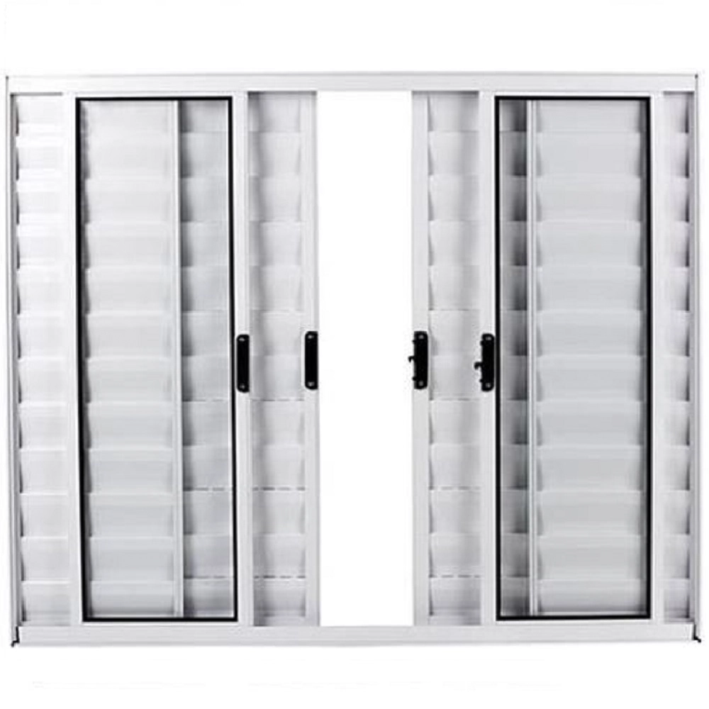 Janela Veneziana 6 Folhas Alumínio Branco 1.20 X 2.00 Modular