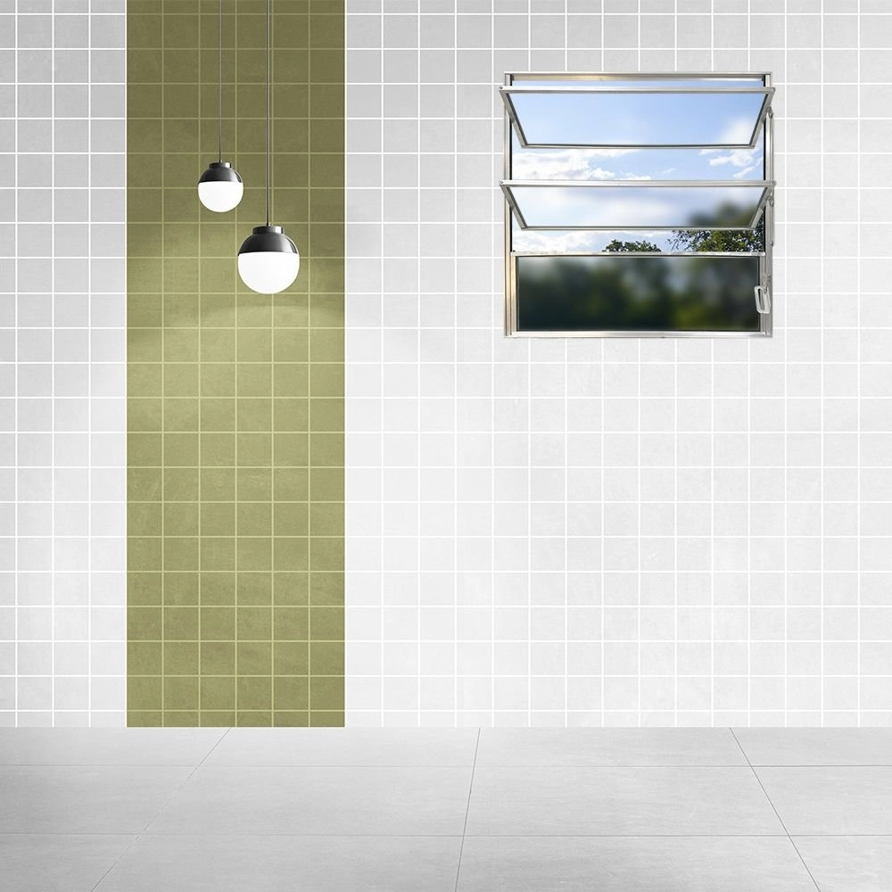 Vitro Basculante Linha Modular Brilhante 60x60 Cinza