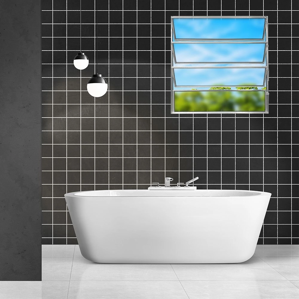 Vitro Basculante Linha Modular Brilhante 80x80 Cinza