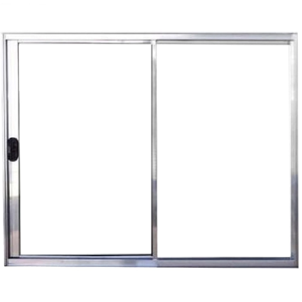 Janela Vitro 2 Folhas Alumínio Brilhante 1.00  X 1.00 Modular