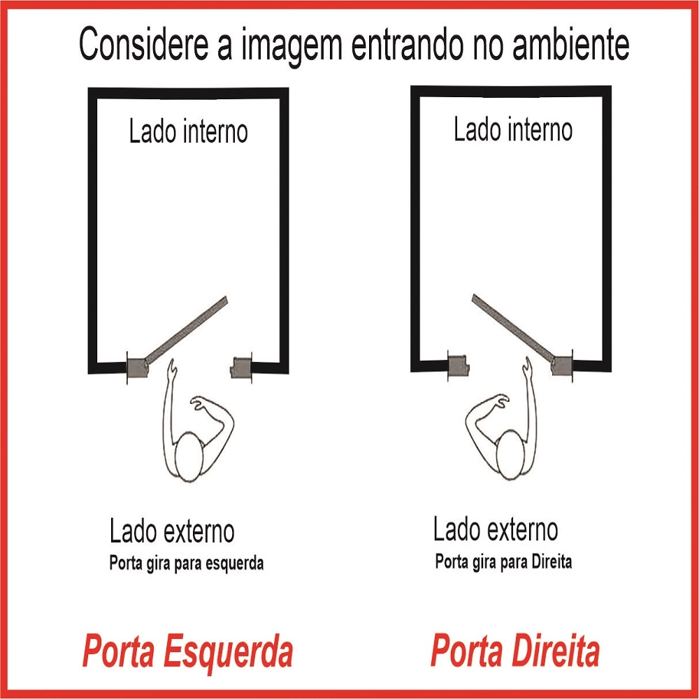 Porta Pivotante De Alumínio Preto Com Puxador Com Fechadura Digital Linha 30 Roma Lado:esquerda; Medidas: 210 X 120