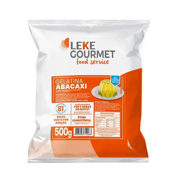 Po Gelatina Bretzke Abacaxi 500g