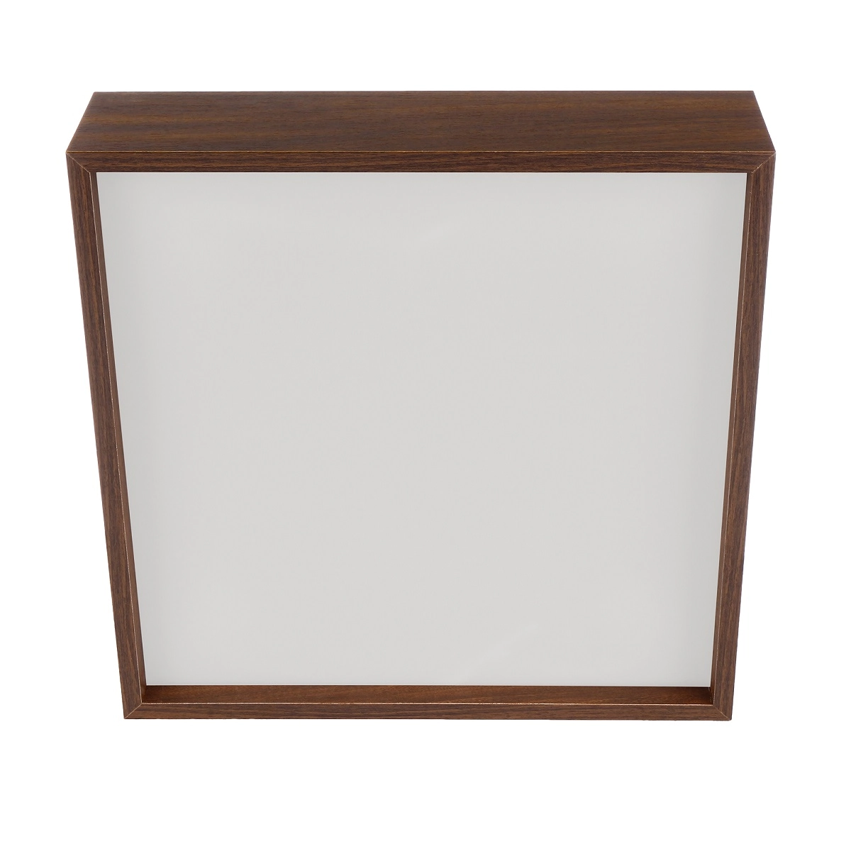 Plafon Madeira Wood Quadrado 25x25cm - 2 Luzes E27 - Málaga (escuro)