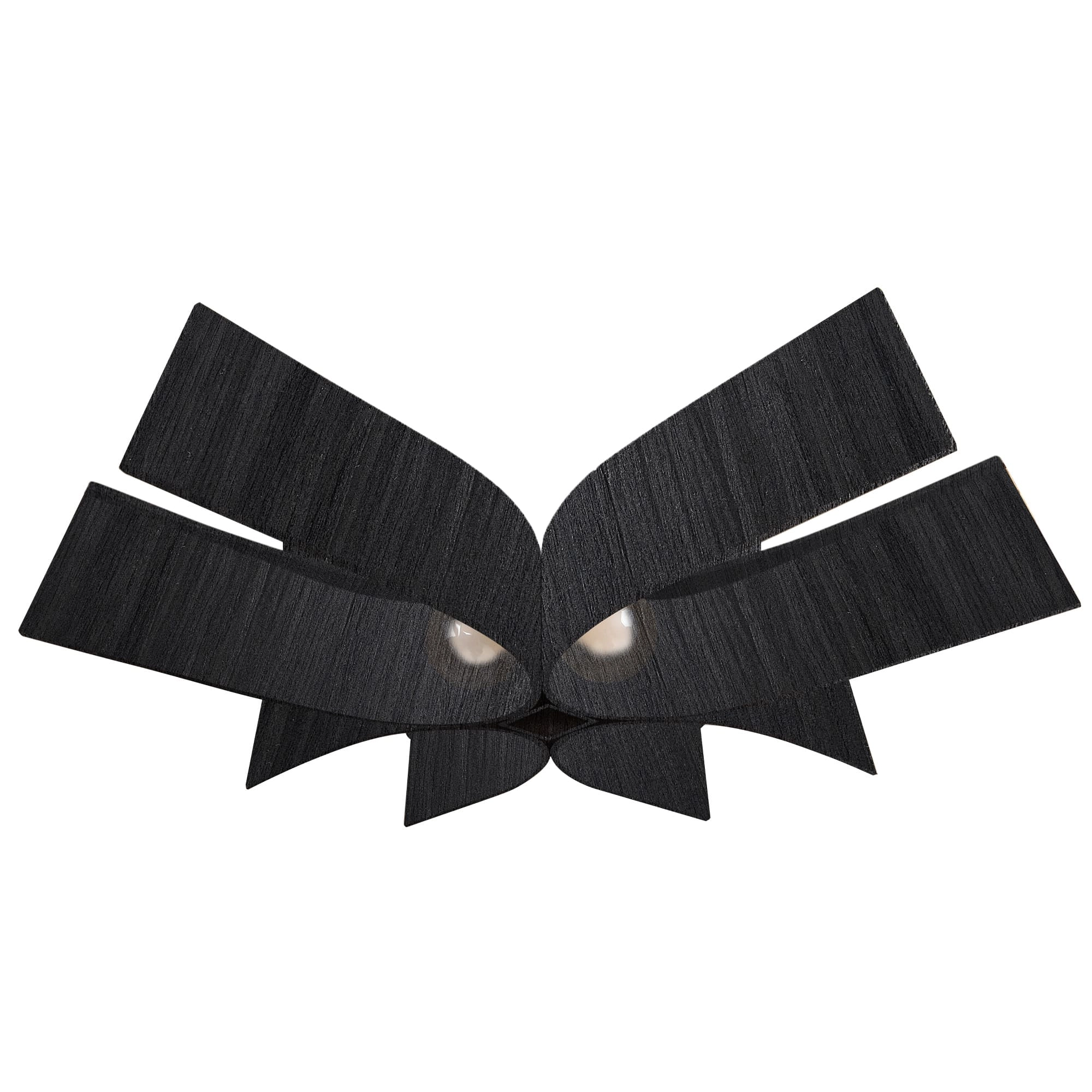 Plafon Wood Pétala 94cm - 4 Luzes Preto