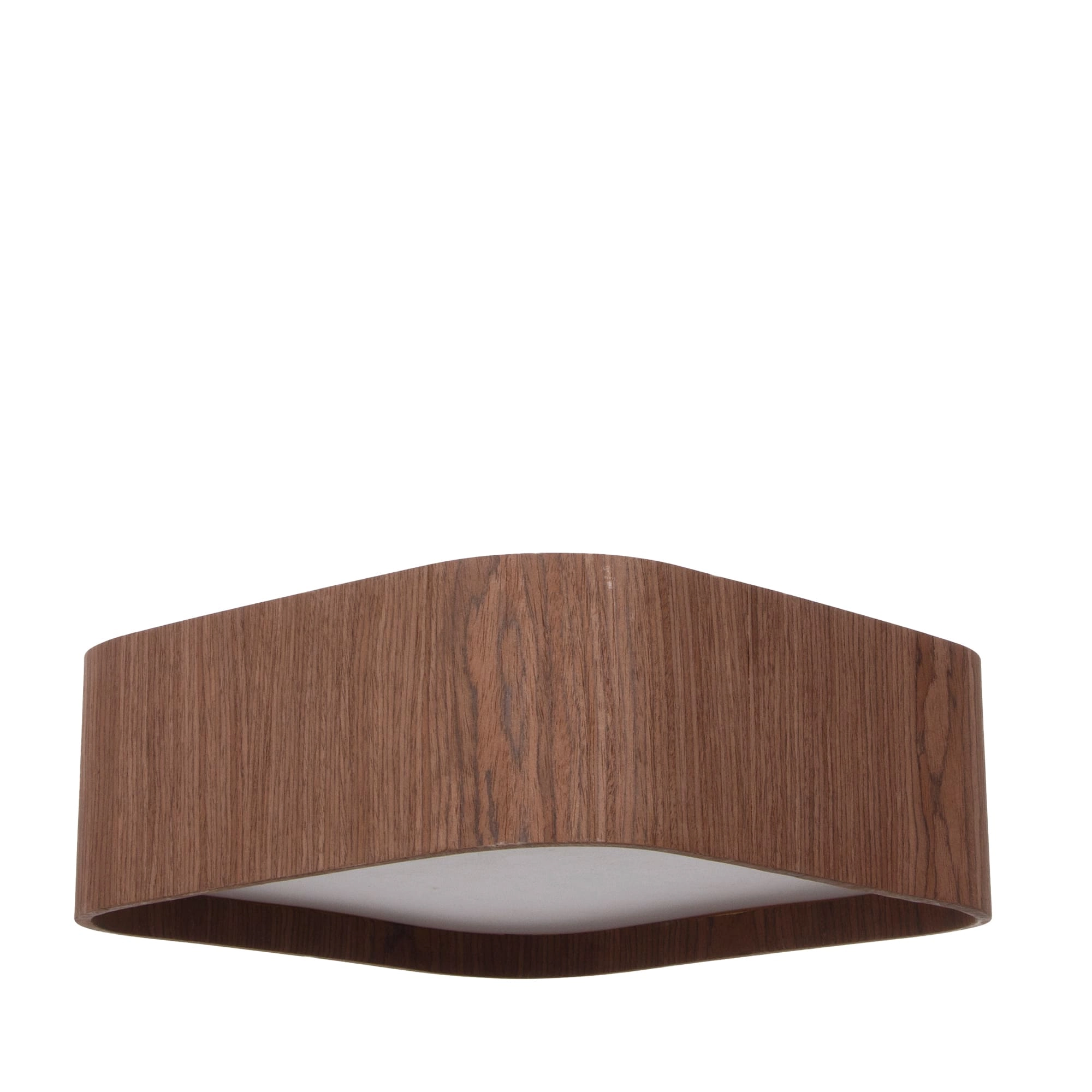 Plafon Madeira Quadrado Arredondado 60x60cm Imbuia