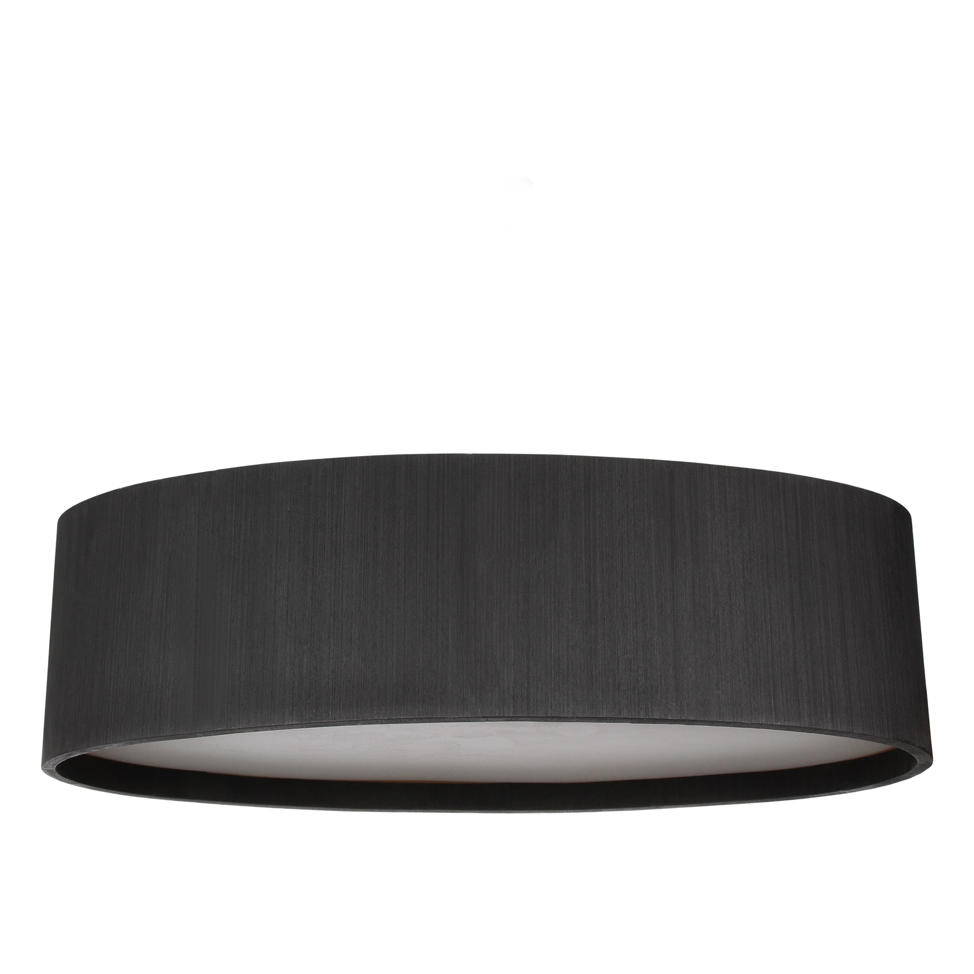 Plafon Oval Madeira 75cm Preto