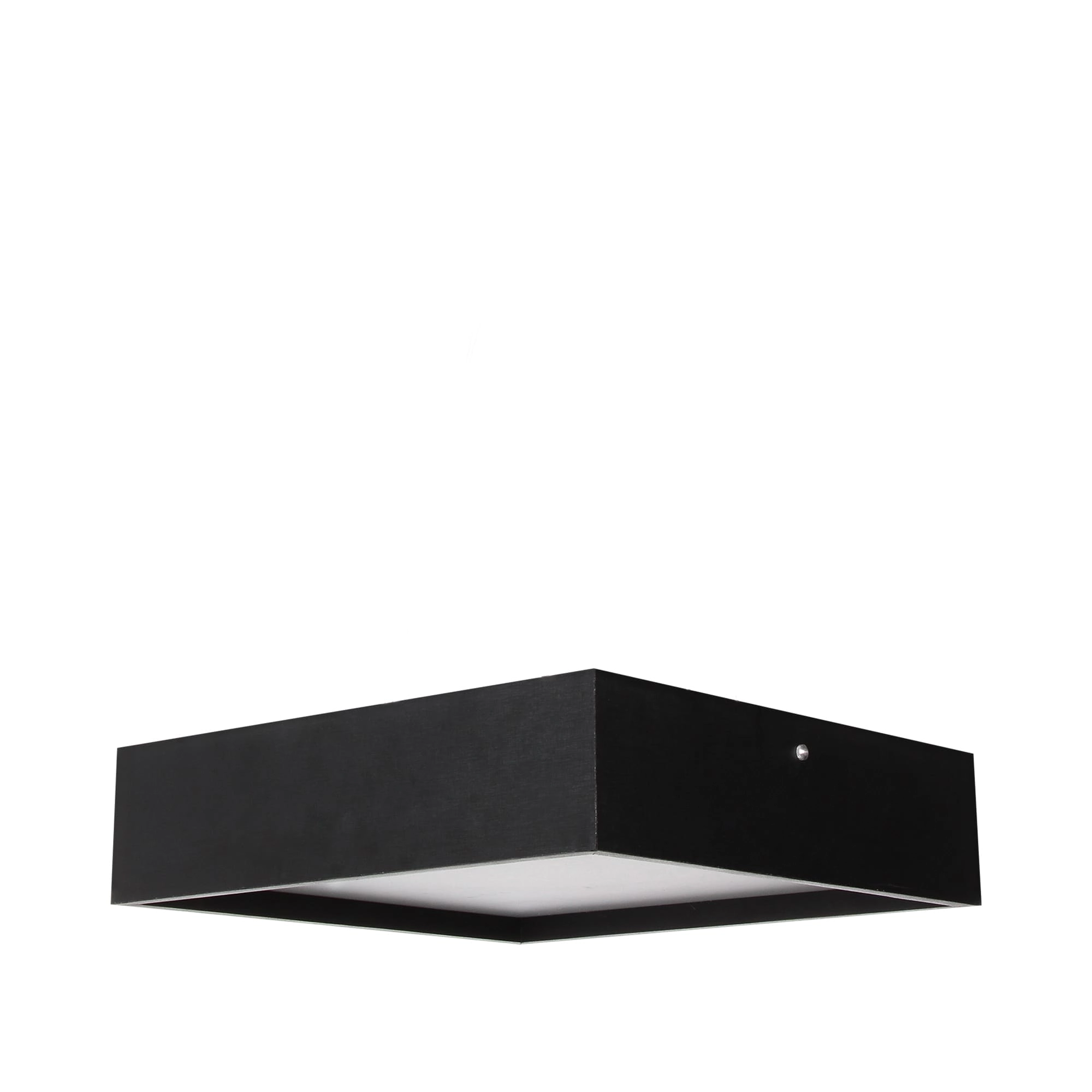Plafon Quadrado Madeira 25x25cm Preto