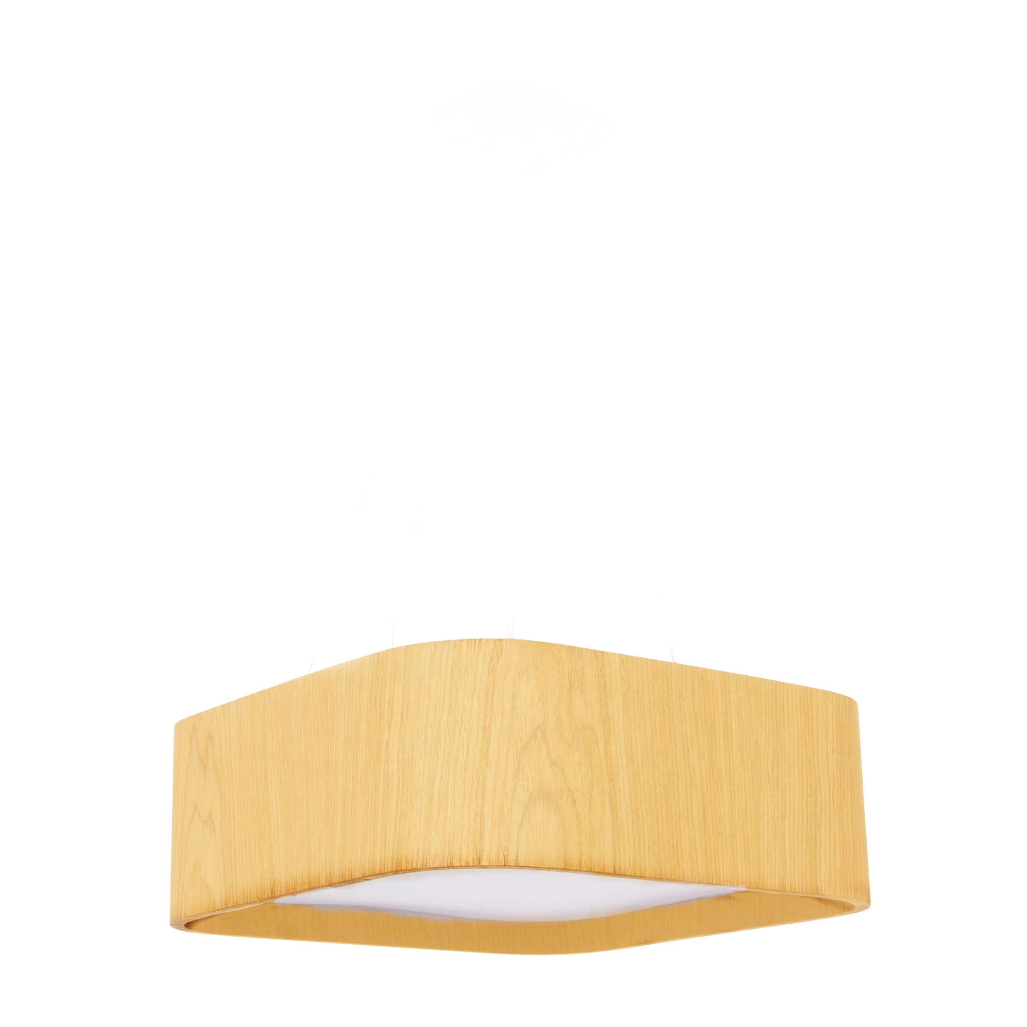 Plafon Madeira Quadrado Arredondado 30x30cm Marfim