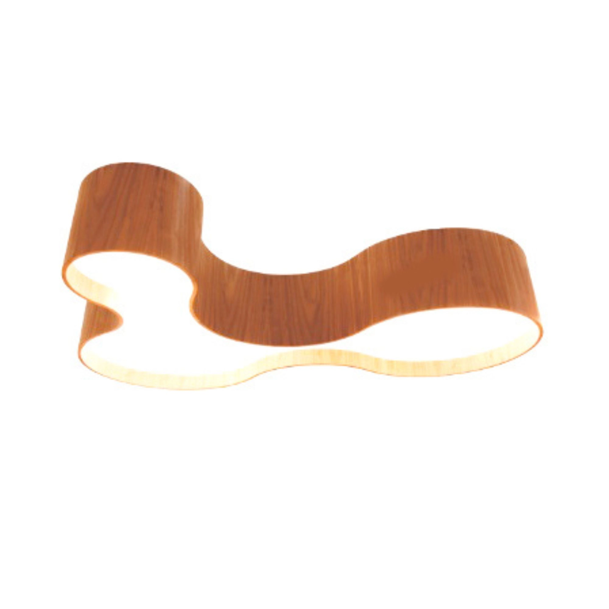 Plafon Semi Cilíndrico Madeira 75 Cm Mel