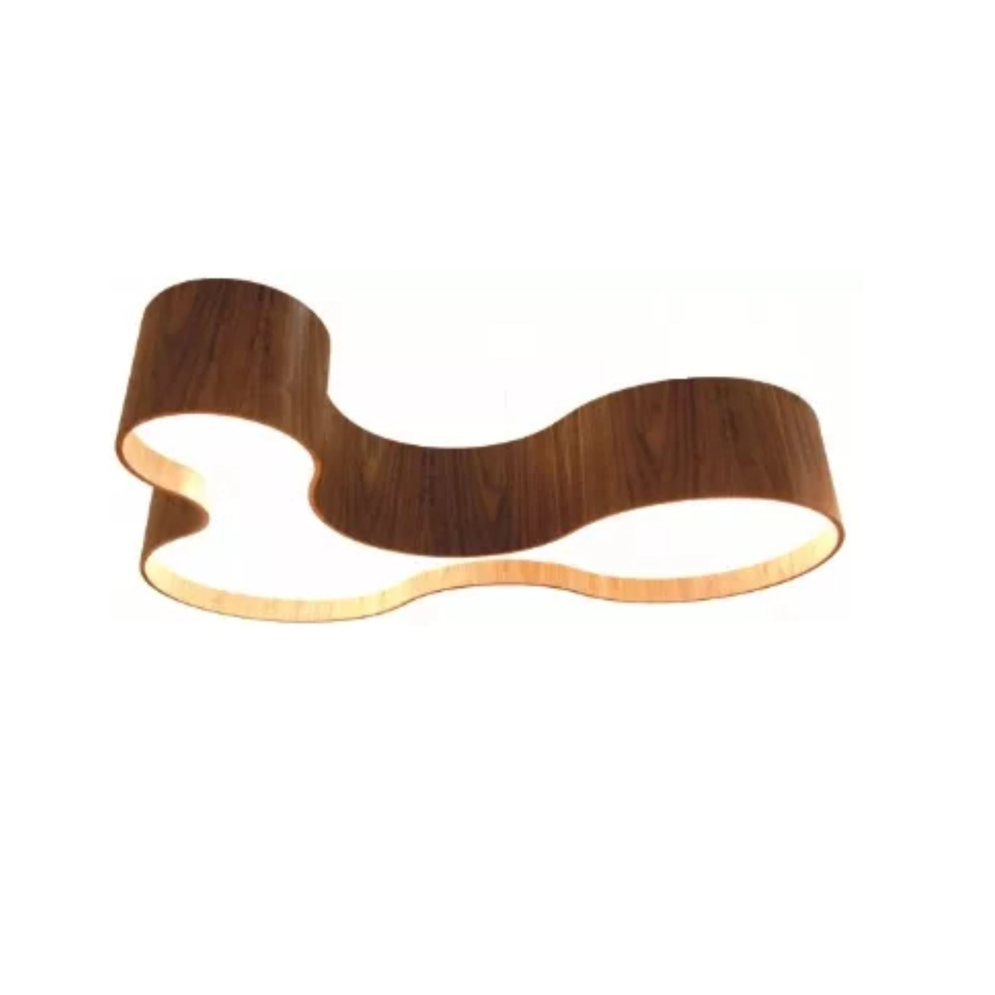 Plafon Semi Cilíndrico Madeira 95 Cm Imbuia