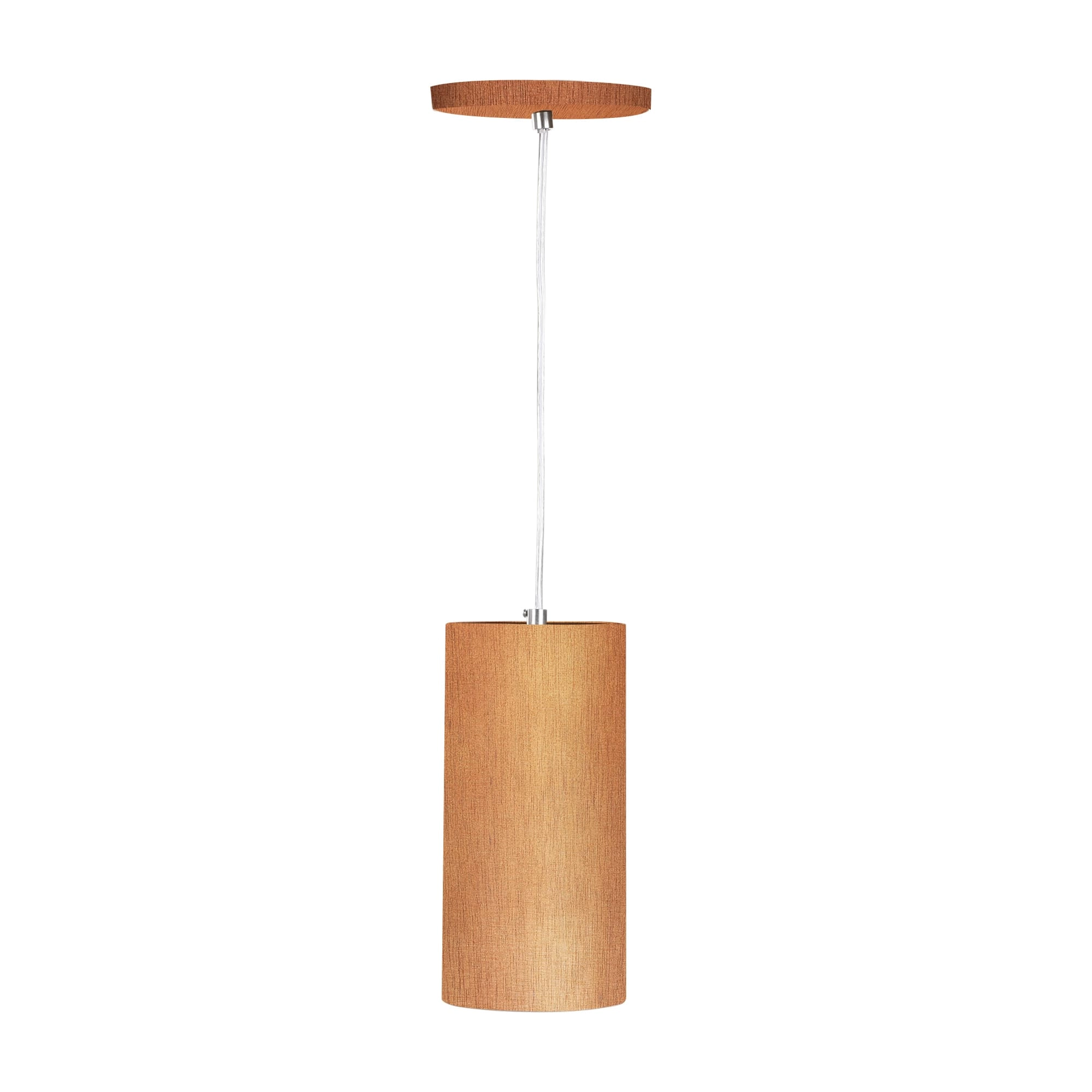 Pendente De Madeira Tubo 1xe27 Mel