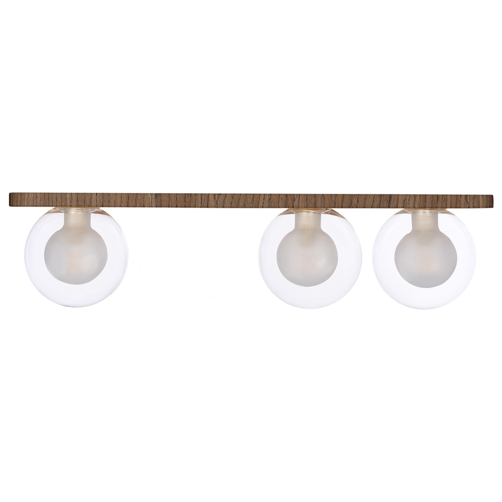 Plafon Madeira Netuno - 3 Luzes G9 Imbuia