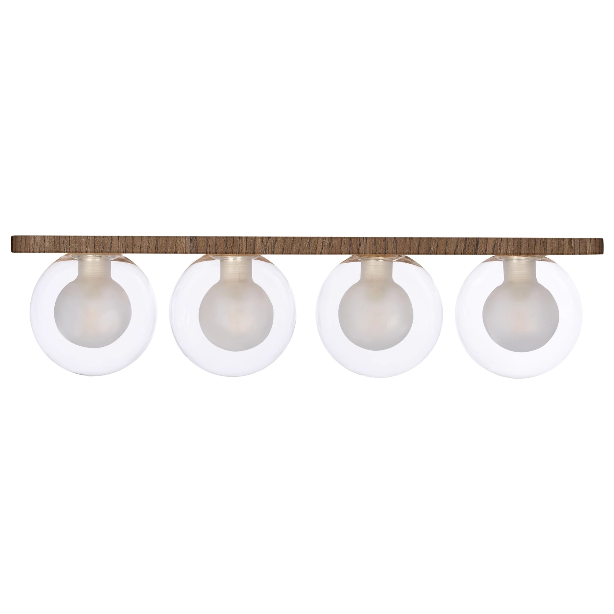 Plafon Madeira Netuno - 4 Luzes G9 Imbuia