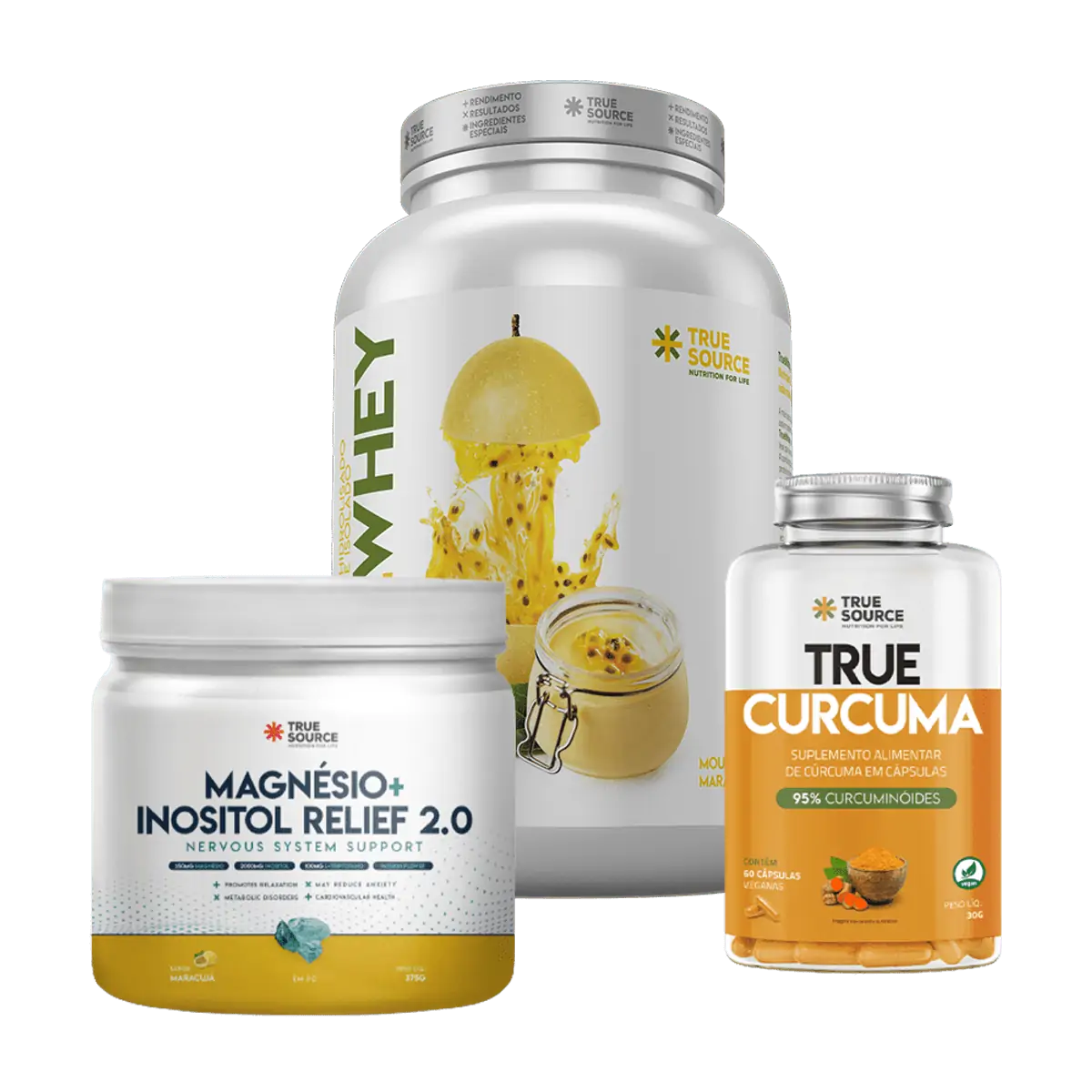 Combo Vida Saudável 1 True Whey Mousse De Maracujá