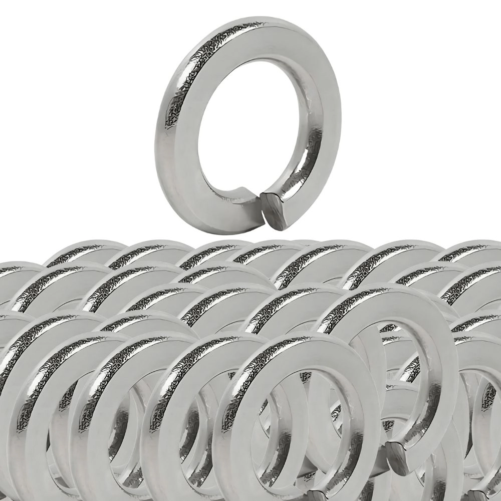 Kit 50 Arruela Pressao (d) 1/4" Leve Zincada