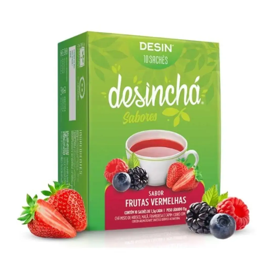 Chá Misto De Frutas Vermelhas Desinchá 15g