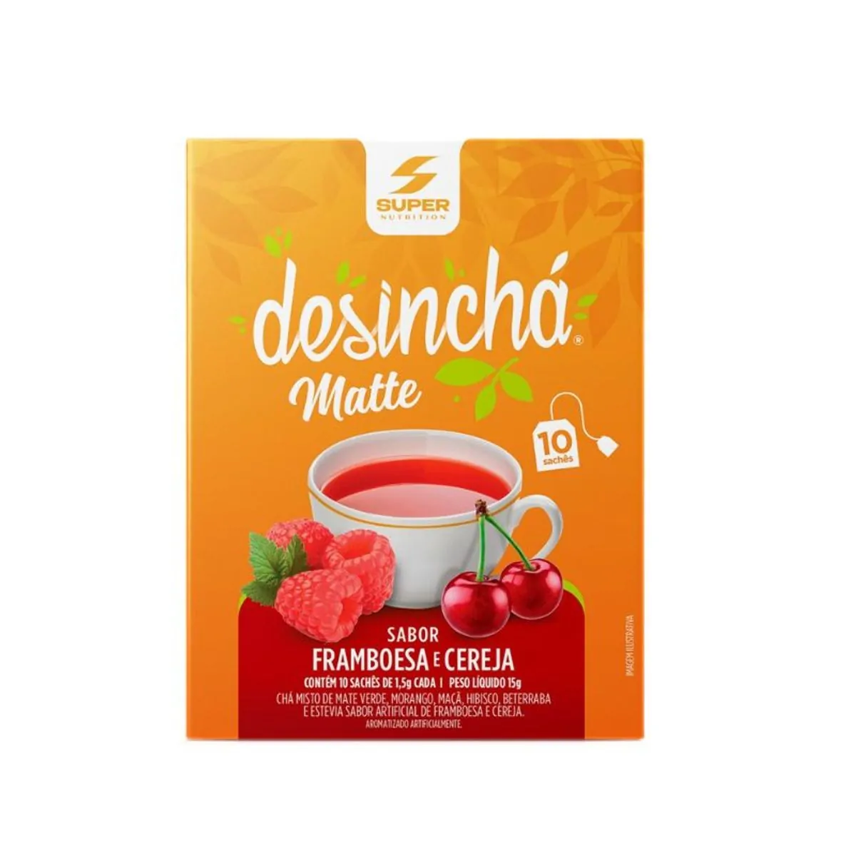 Desinchá Matte Framboesa E Cereja 10 Sachês