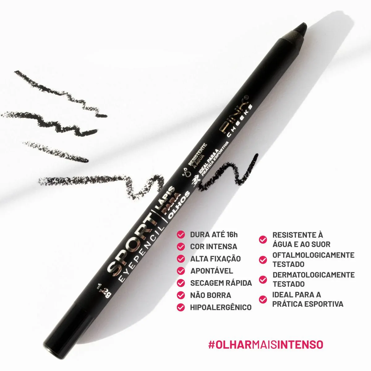 Lapis Para Olhos Pink Cheeks Sport Eyepencil 1,2g