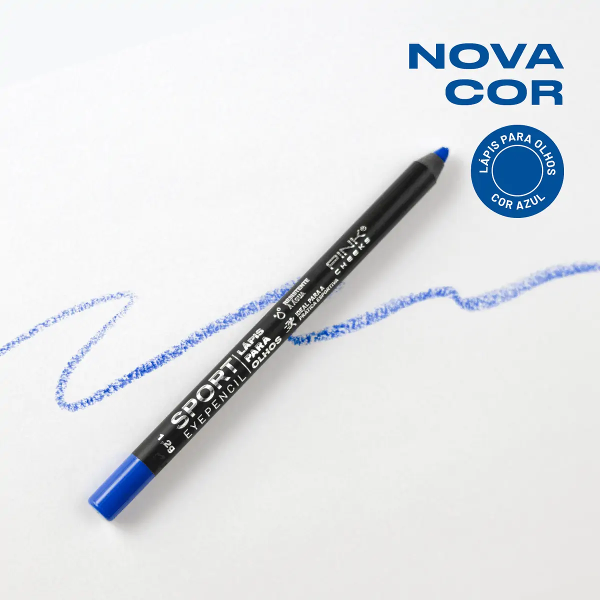 Lápis para Olhos Pink Cheeks Sport Eyepencil Azul 1,2 g - 1,2g