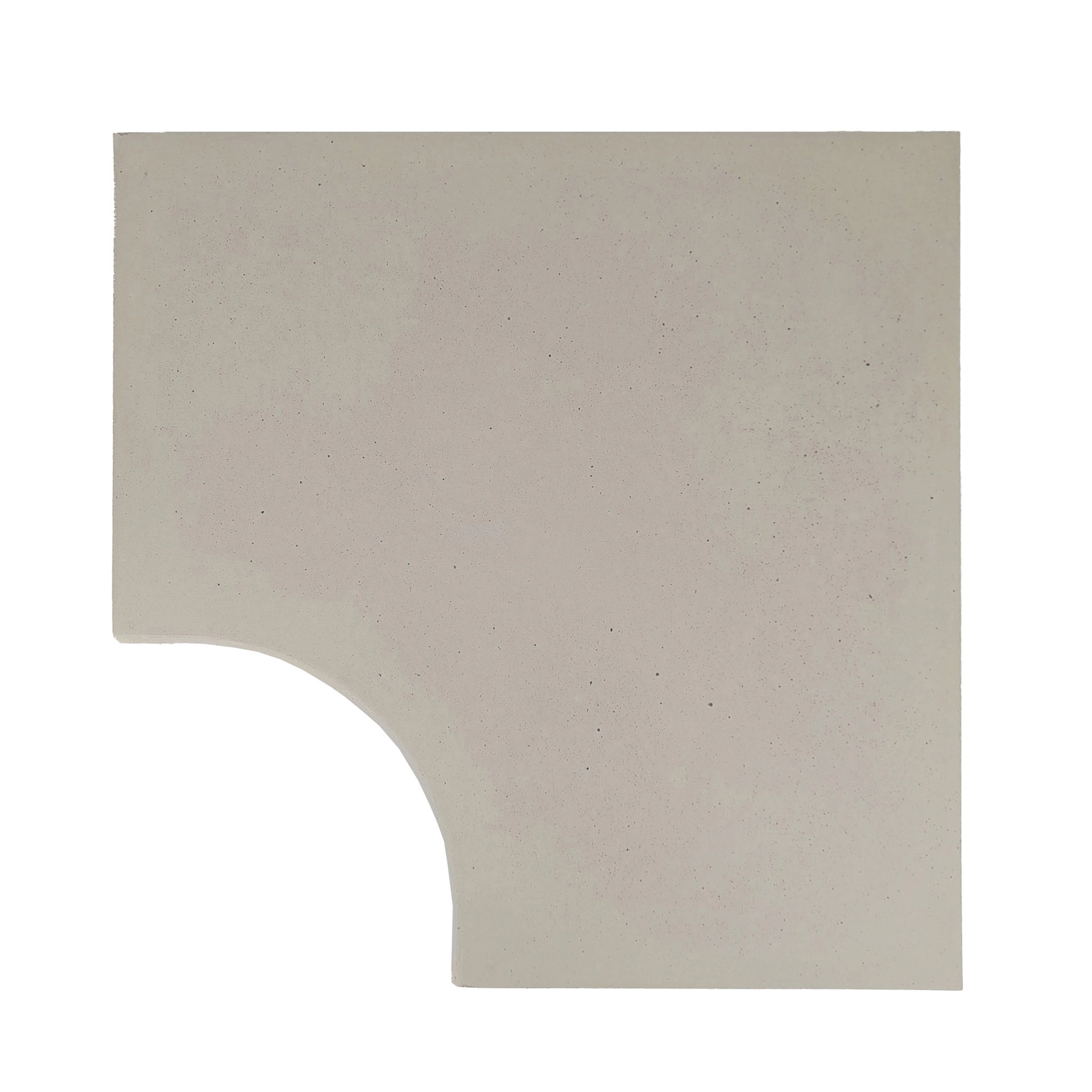 Borda de Piscina Canto Curvo AKB0111 Areia 50x50cm Adamá