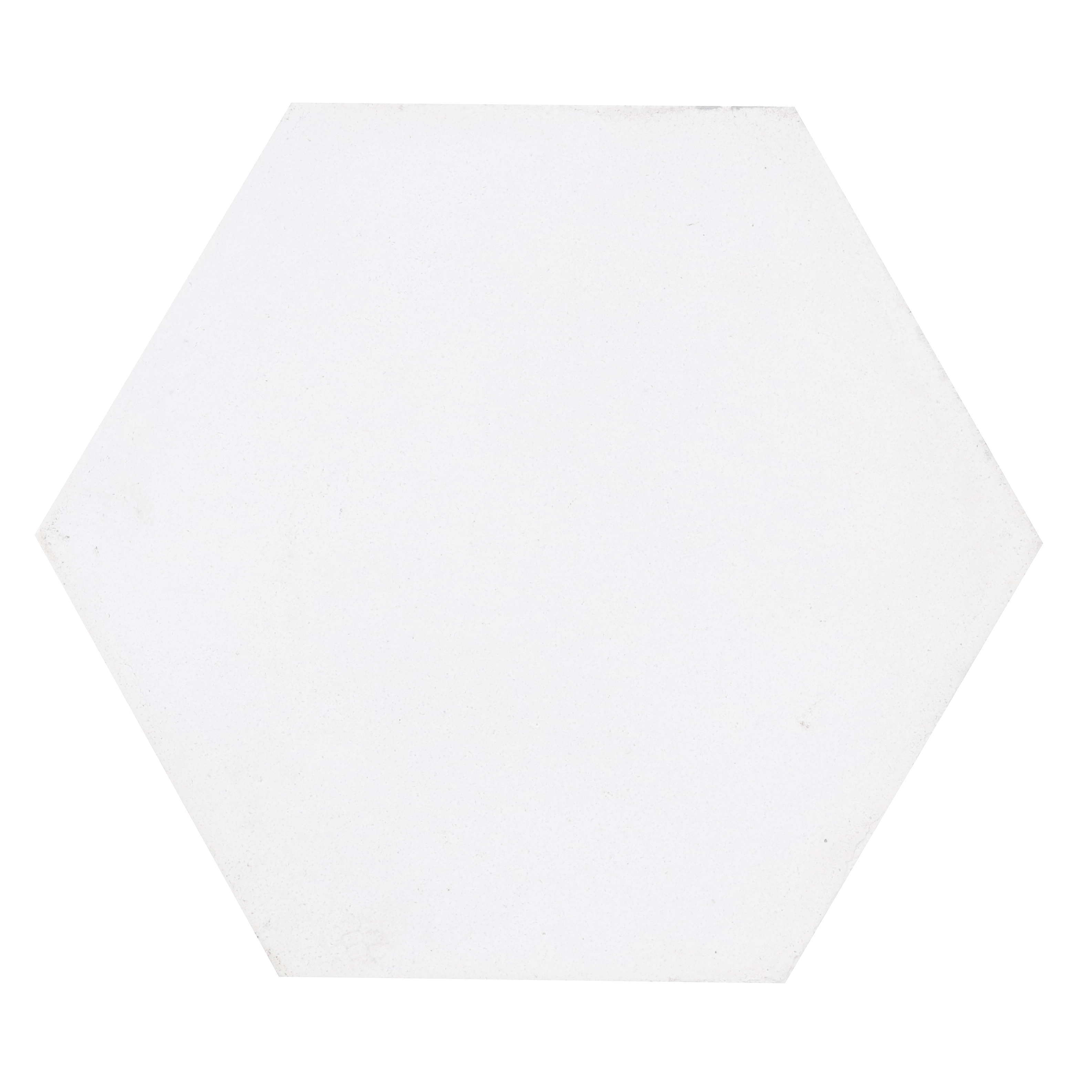 Ladrilho Hidráulico Hexagonal Hexagonal Branco 21x18cm Oficina Yby