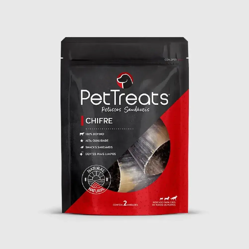Osso Chifre Bovino Para Cães Pettreats 2un