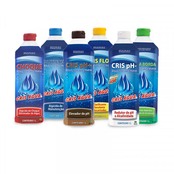 Kit Cris Água- Produtos Para Limpeza E Tratamento Completo - 1lt