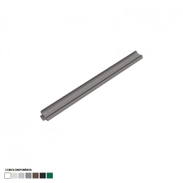 Grelha 08×100 Invisível Rebaixada Com Caixa Coletora Cor Cinza Martelado 010