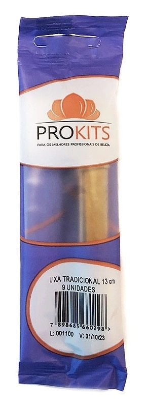 Prokits Lixa Tradicional 13cm 9un.
