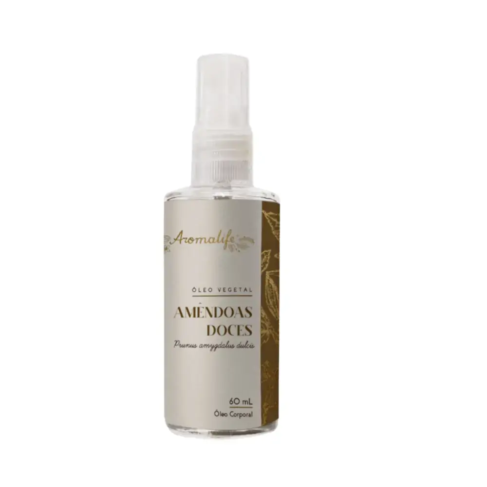 Óleo vegetal de Amêndoas Doces 60ml - Aromalife - Óleo vegetal de Amêndoas Doces 60ml - Aromalife