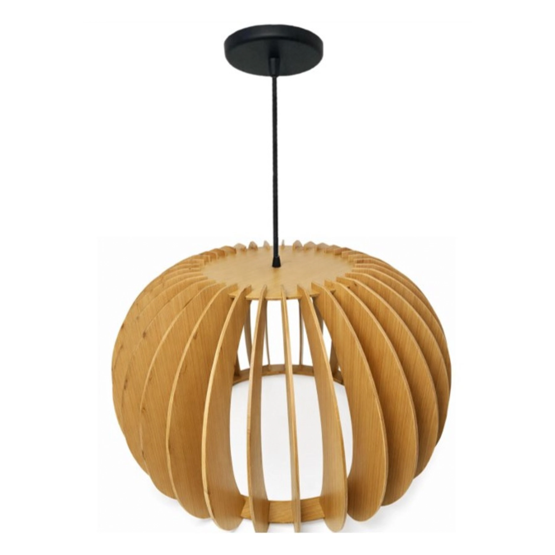 Pendente Redondo 1 Lâmpada Marrom Circle Luz Vita