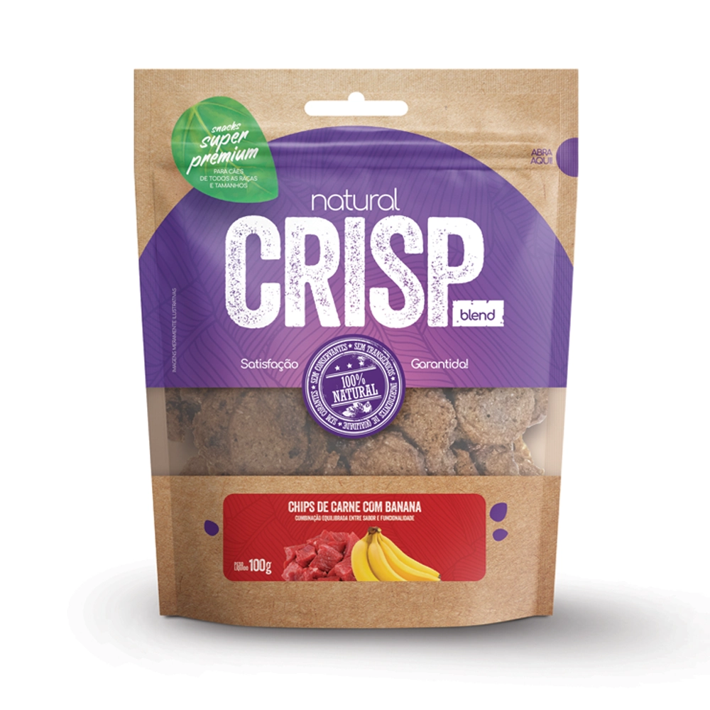 Natural Crisp Chips Carne Com Banana 100g
