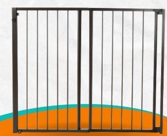 Portão De Correr Com Altura De 85 Cm E Largura Regulável De 85 A 150 Cm - Fumê