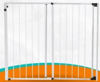 Portão De Correr Com Altura De 85 Cm E Largura Regulável De 105 A 200 Cm - Cinza