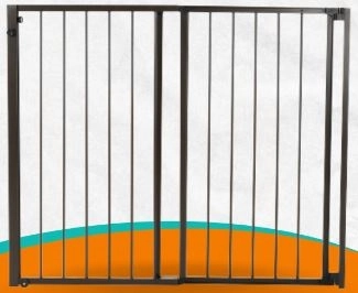 Portão De Correr Com Altura De 85 Cm E Largura Regulável De 105 A 200 Cm - Fumê