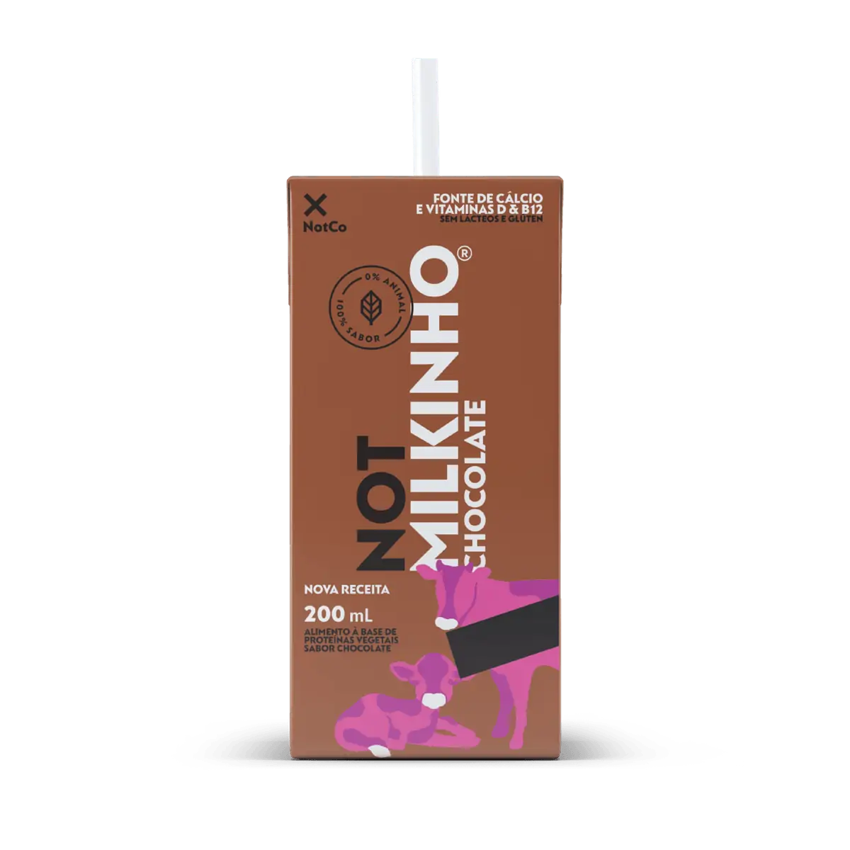 Bebida Vegetal com Soja e Ervilha Chocolate Not Milkinho Caixa 200 ml