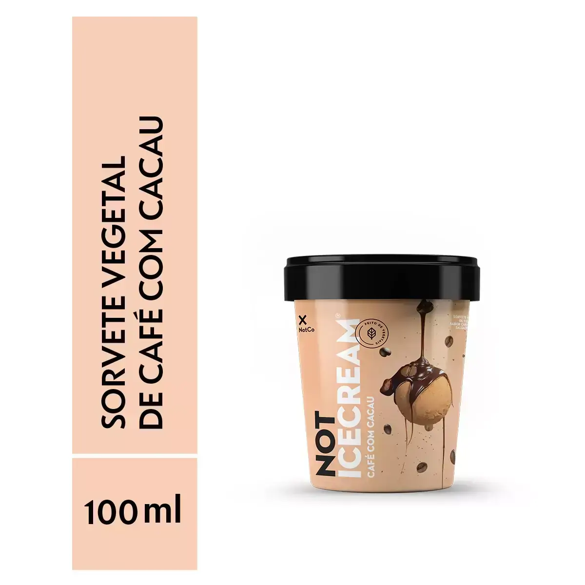 Sorvete à Base de Vegetais Café com Cacau Not Pote 100ml
