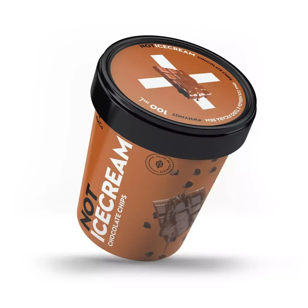 Sorvete à Base de Vegetais Chocolate Chips Not Pote 100ml
