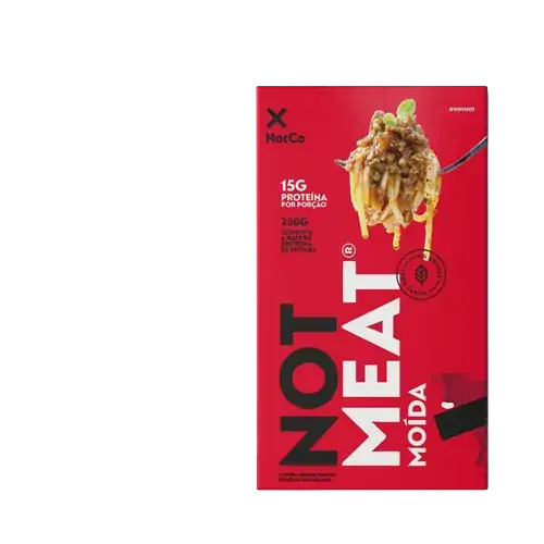 Carne Moída Vegetal Congelada Not Meat Caixa 250g